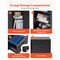Black Wooden Rolling Office File Cabinet with Lockable Drawers and Adjustable Shelves Large Desktop Storage